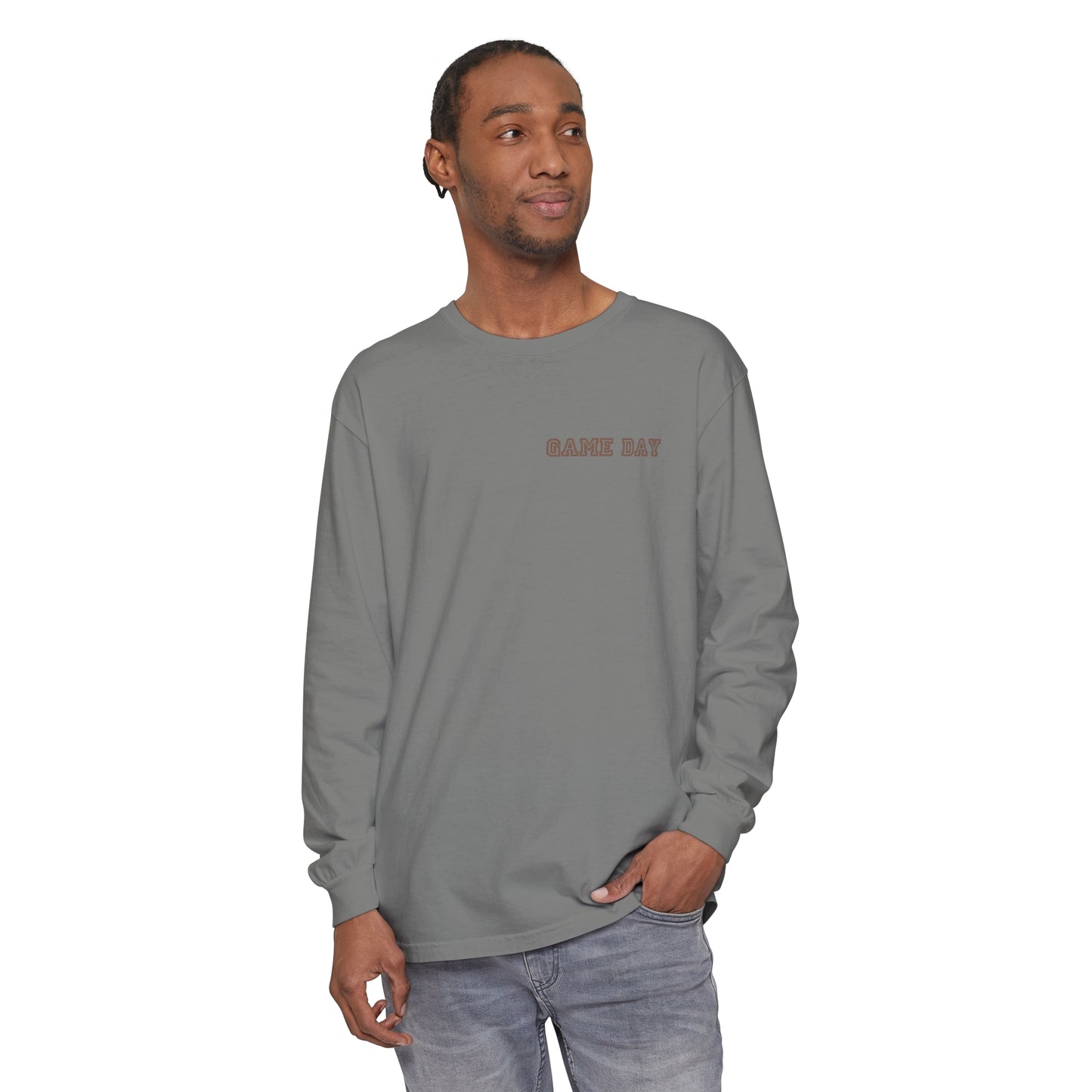 Football Mom Long Sleeve Comfort Colors T Shirt