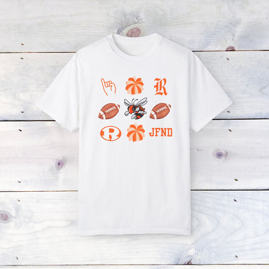 Rockwall Faves Pom & Footballs Grid Comfort Colors T