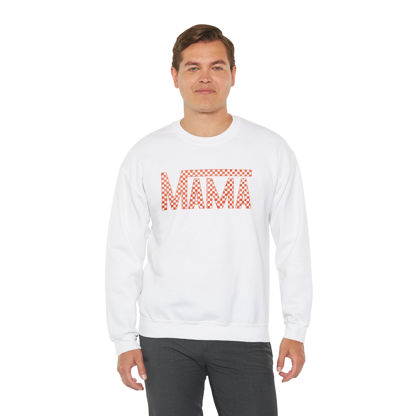 Orange Mama Checkered Sweater