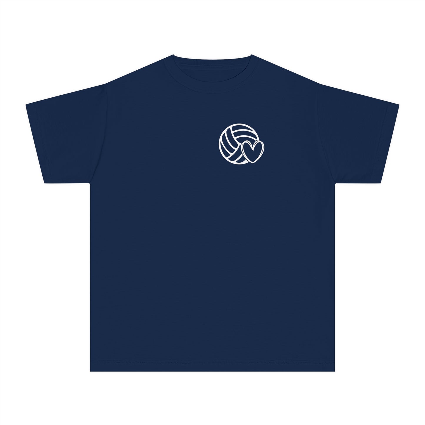 Fun Youth Volleyball Comfort Colors Tee