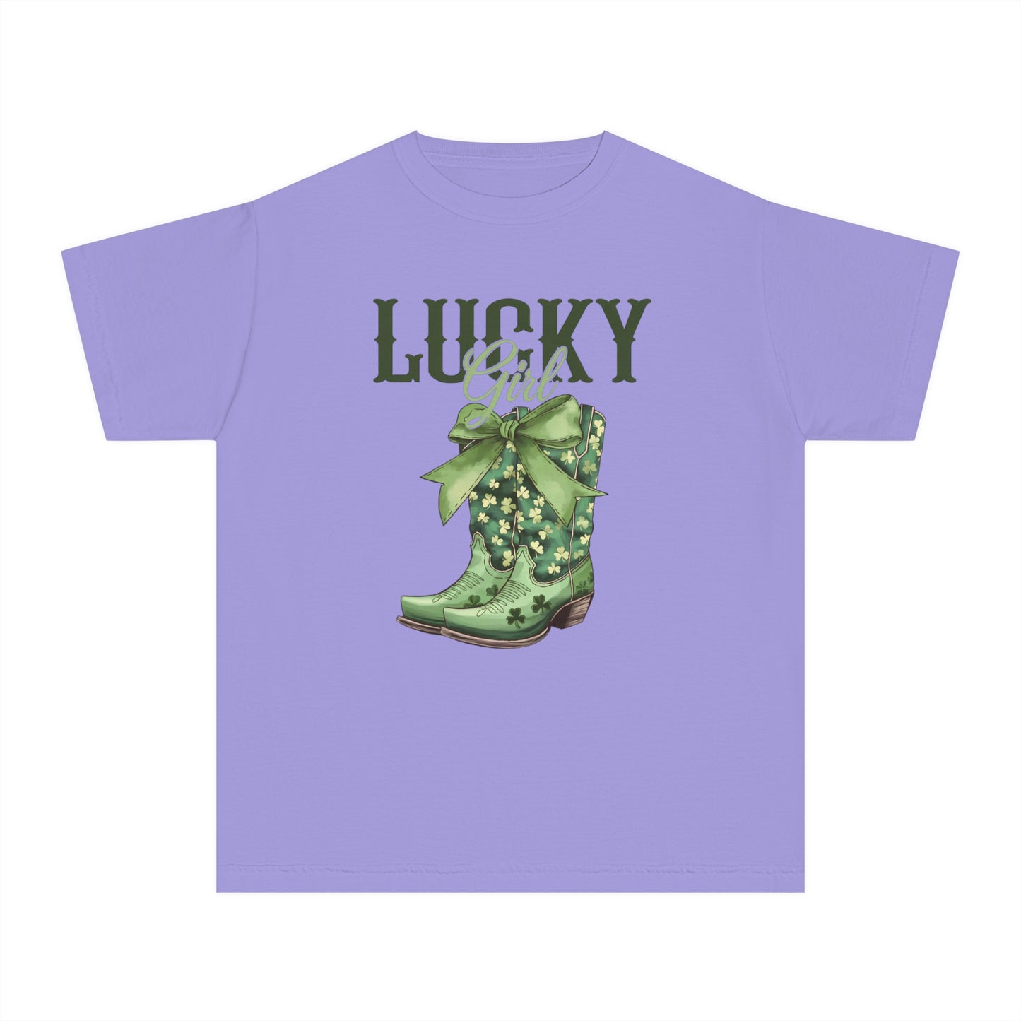 Lucky Girl Youth Comfort Colors Tee
