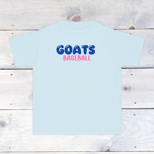 Youth "GOATS Baseball" Tee -Comfort Colors