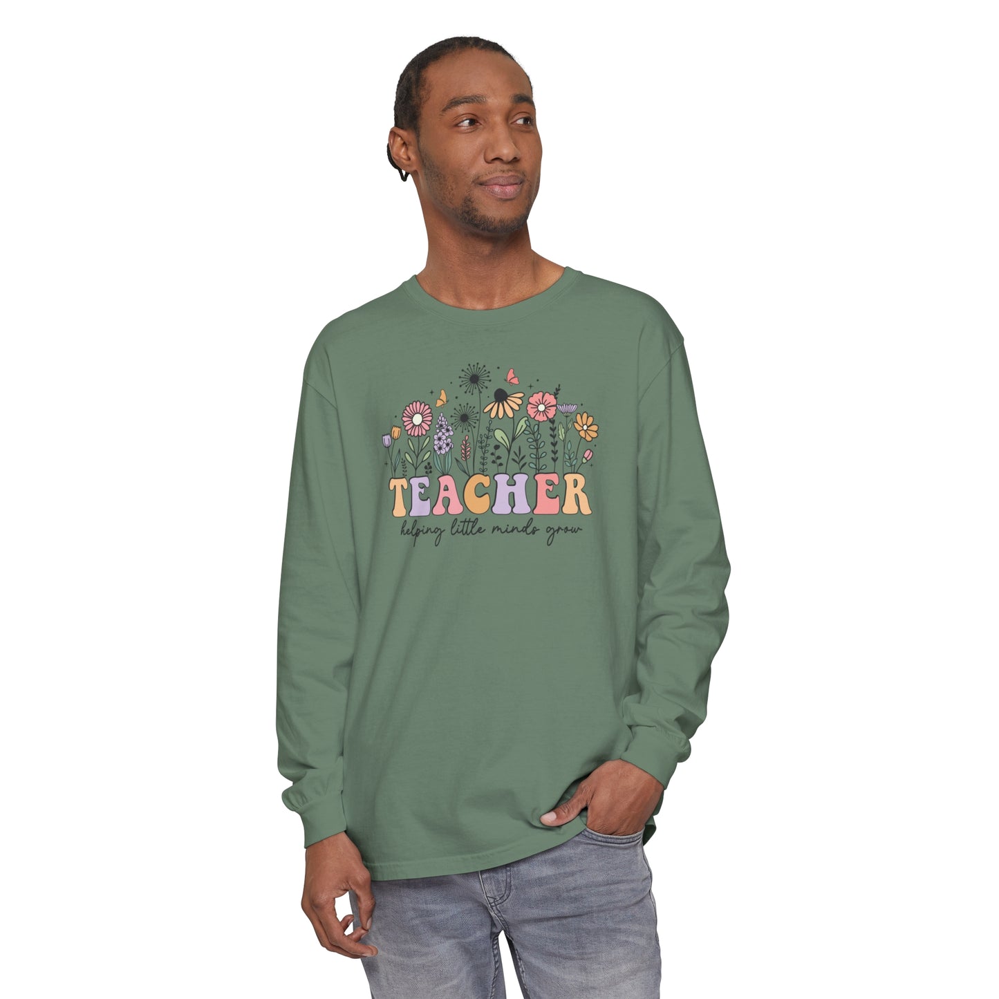Teacher Long Sleeve Comfort Colors T-Shirt