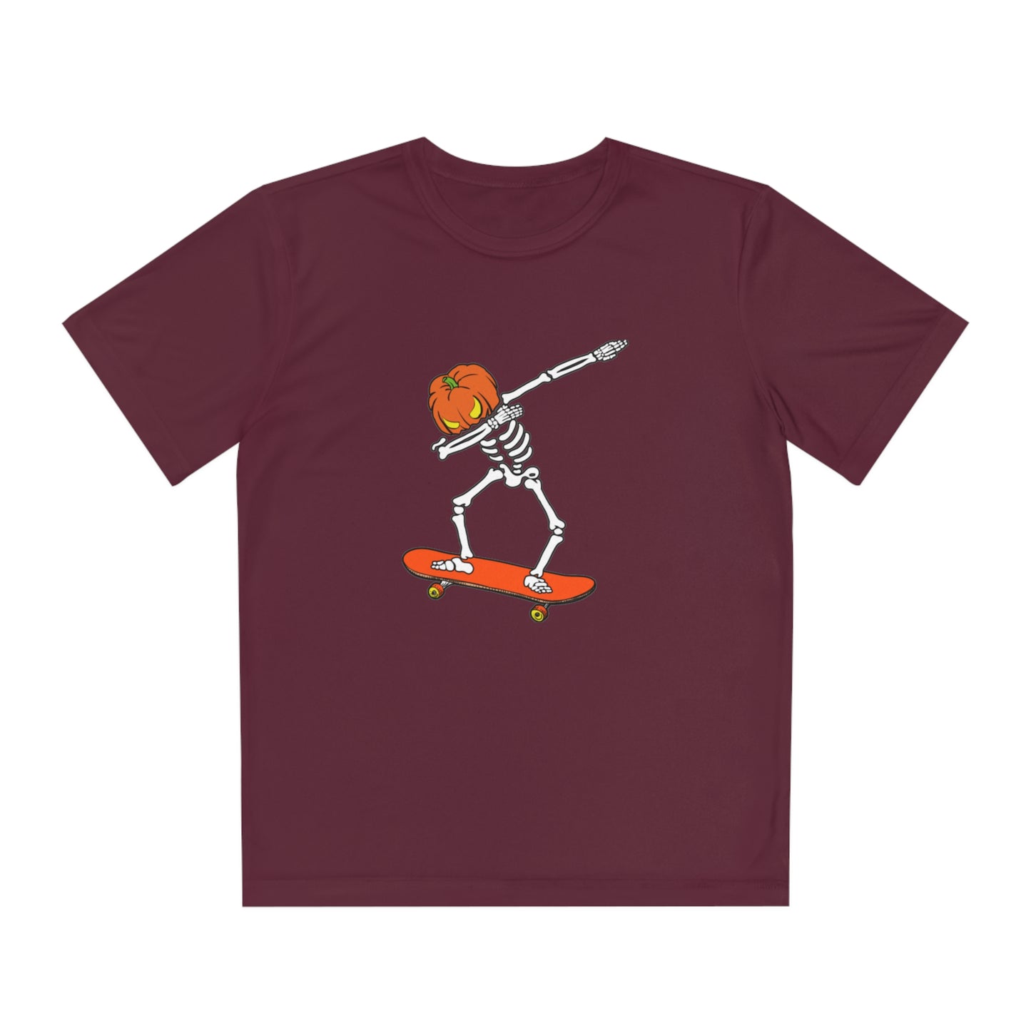 Dabbing Pumpkin Skelly Skater T