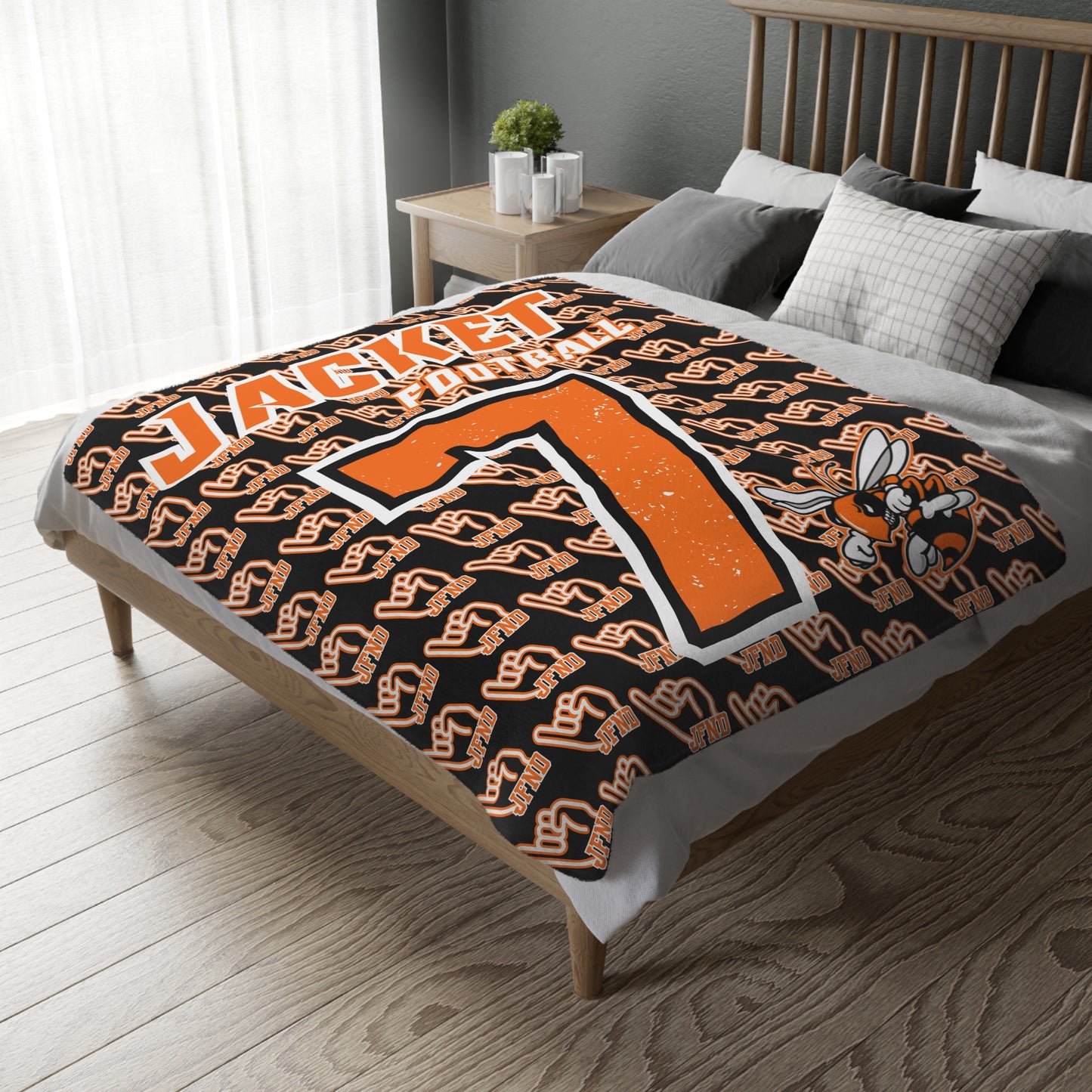 Number 7  Double Sided Jackets Custom Blanket