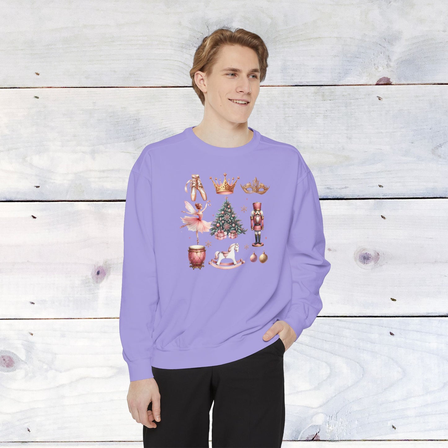 The Nutcracker Grid Comfort Colors Sweater
