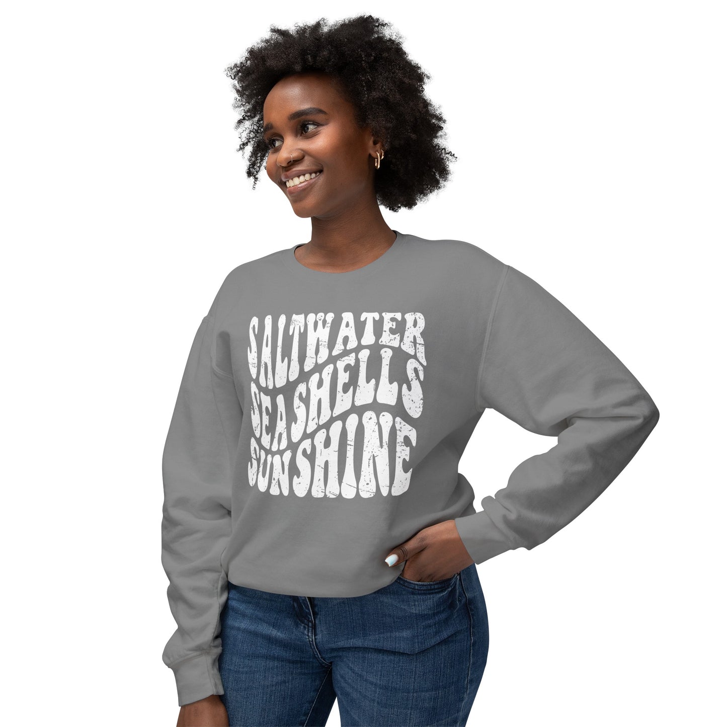 Sunshine, Seashells, Saltwater Comfort Colors Sweater