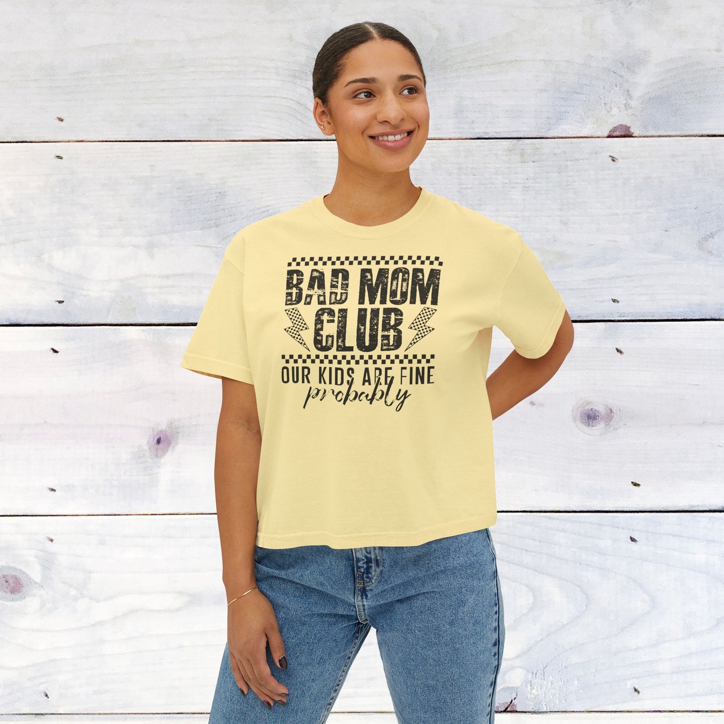Bad Mom Club Tee - Comfort Colors Women's Boxy T‑Shirt