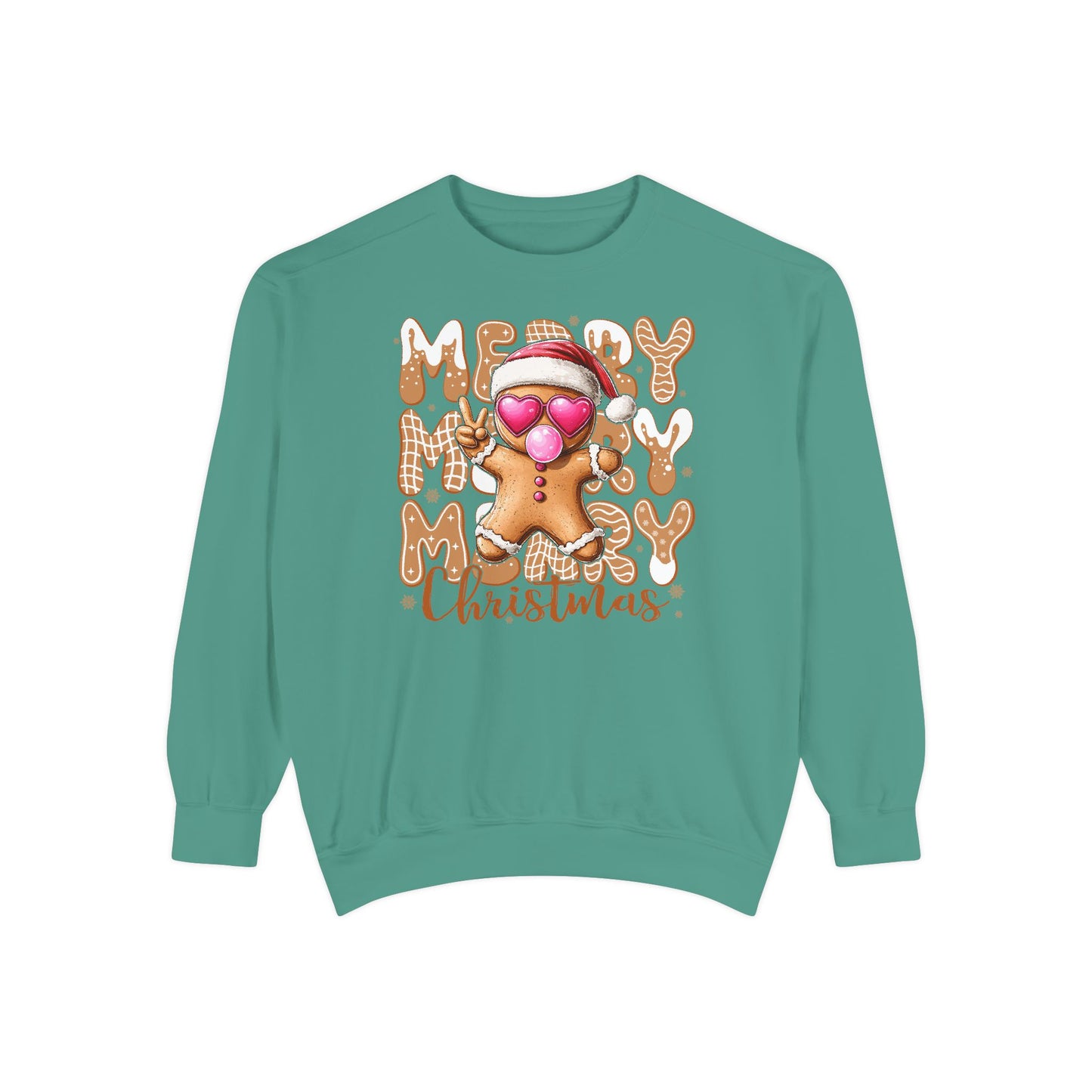 Merry Merry Gingerbread Man Comfort Colors Sweater