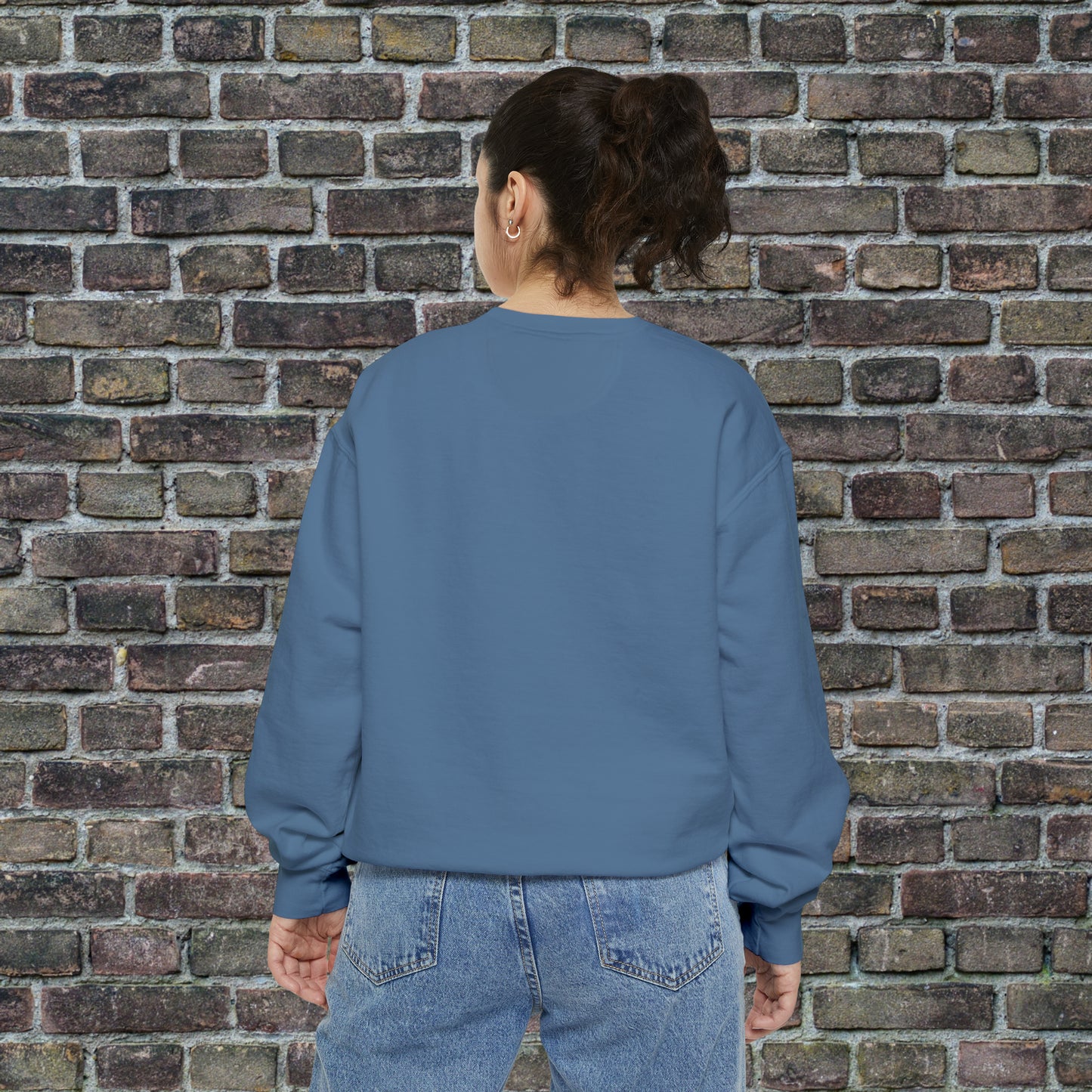 Game Day Comfort Colors Sweater - Brown Text