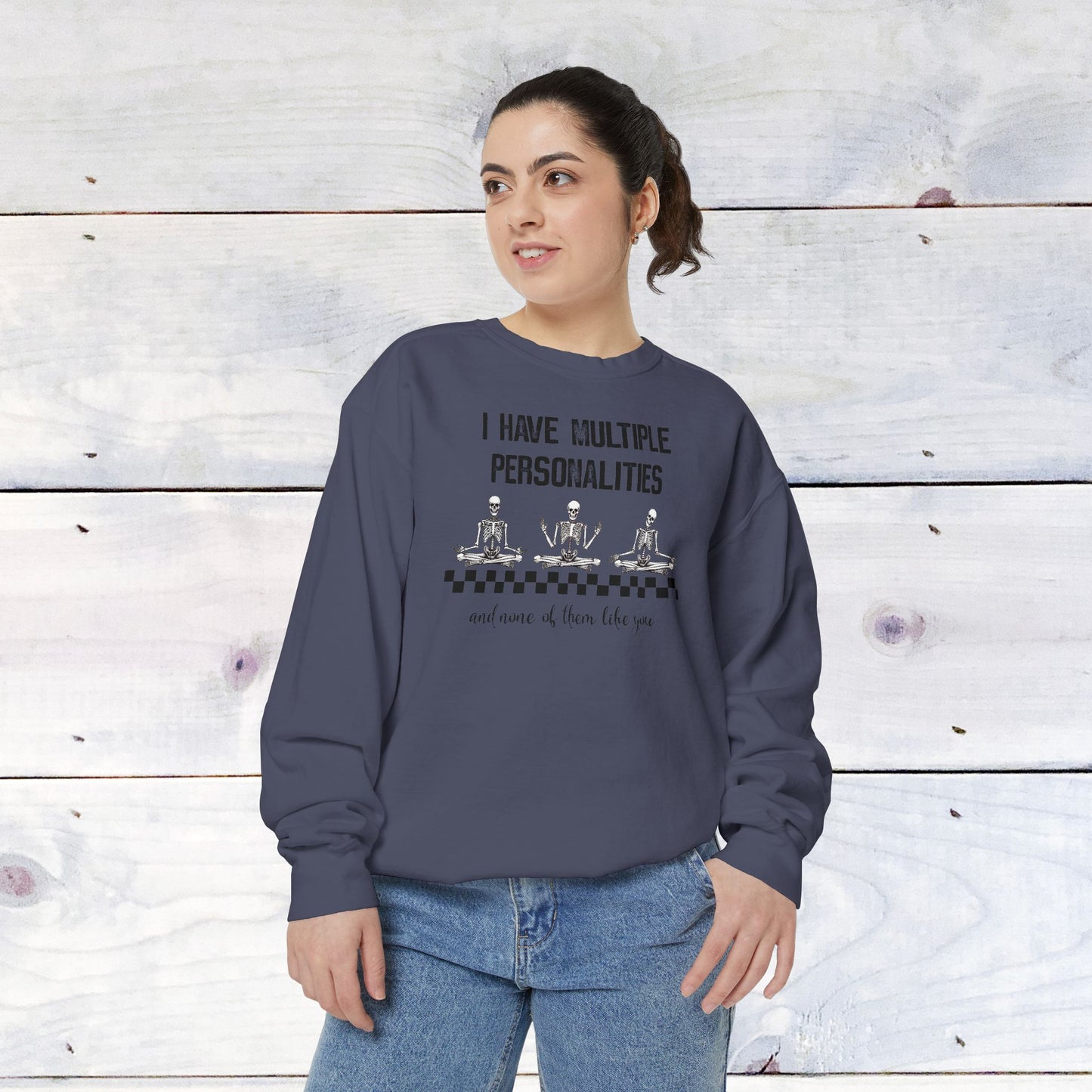 Multiple Personalites Comfort Colors Sweatshirt