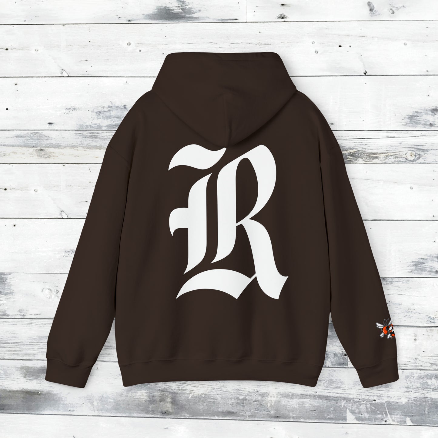 Jackets Stinger Hoodie Front - Yellow Jacket Sleeve/Cuff - Old School R back