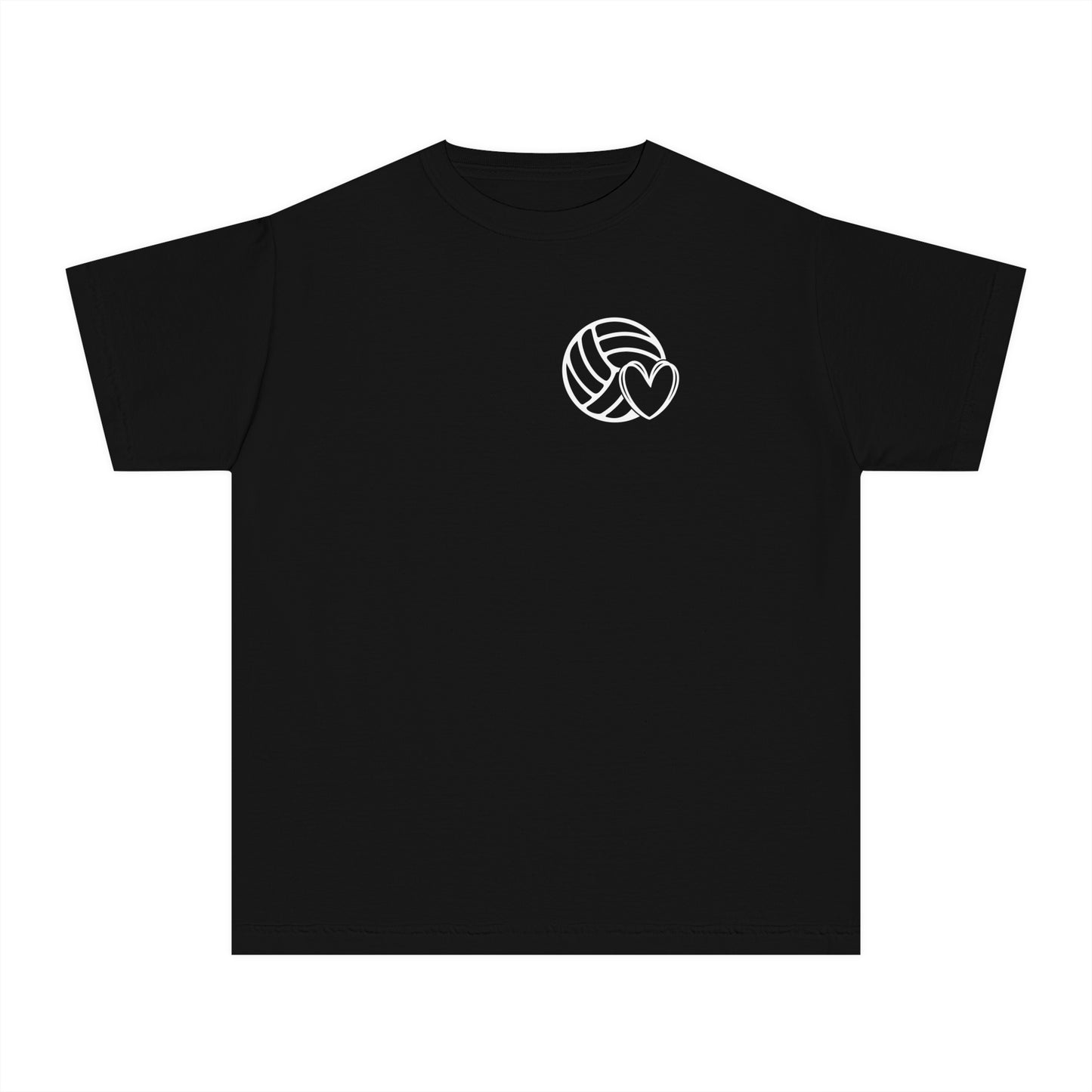 Fun Youth Volleyball Comfort Colors Tee