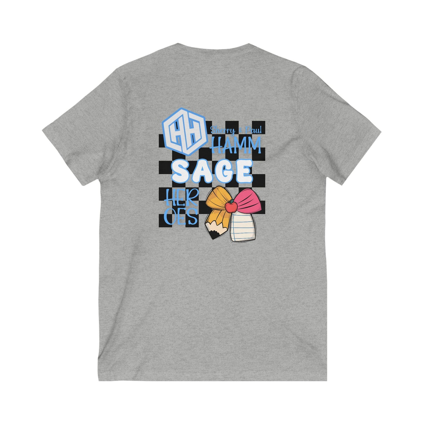 Personalized SAGE Teacher V-Neck Tee