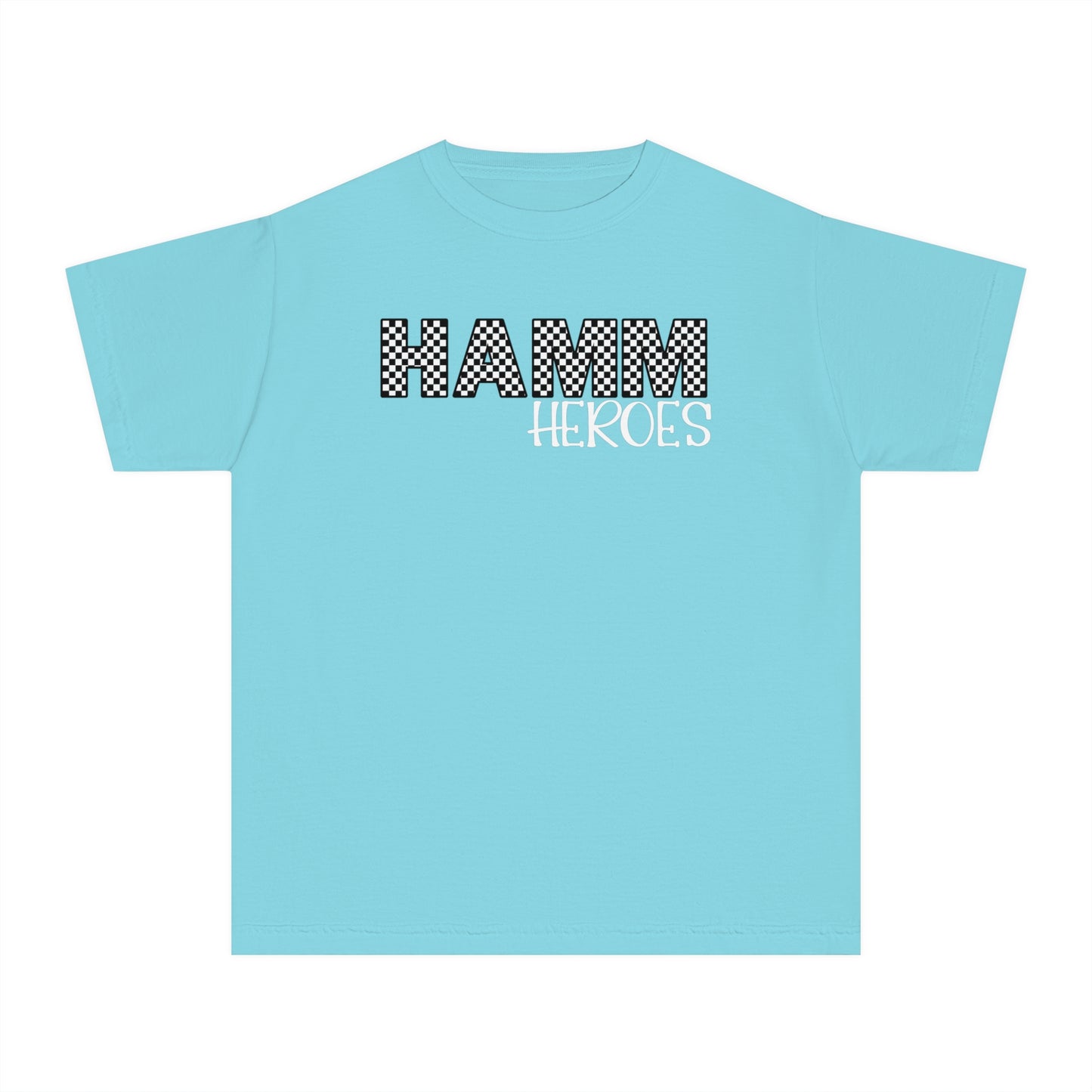 HAMM Checkered Youth Comfort Colors T . White Text