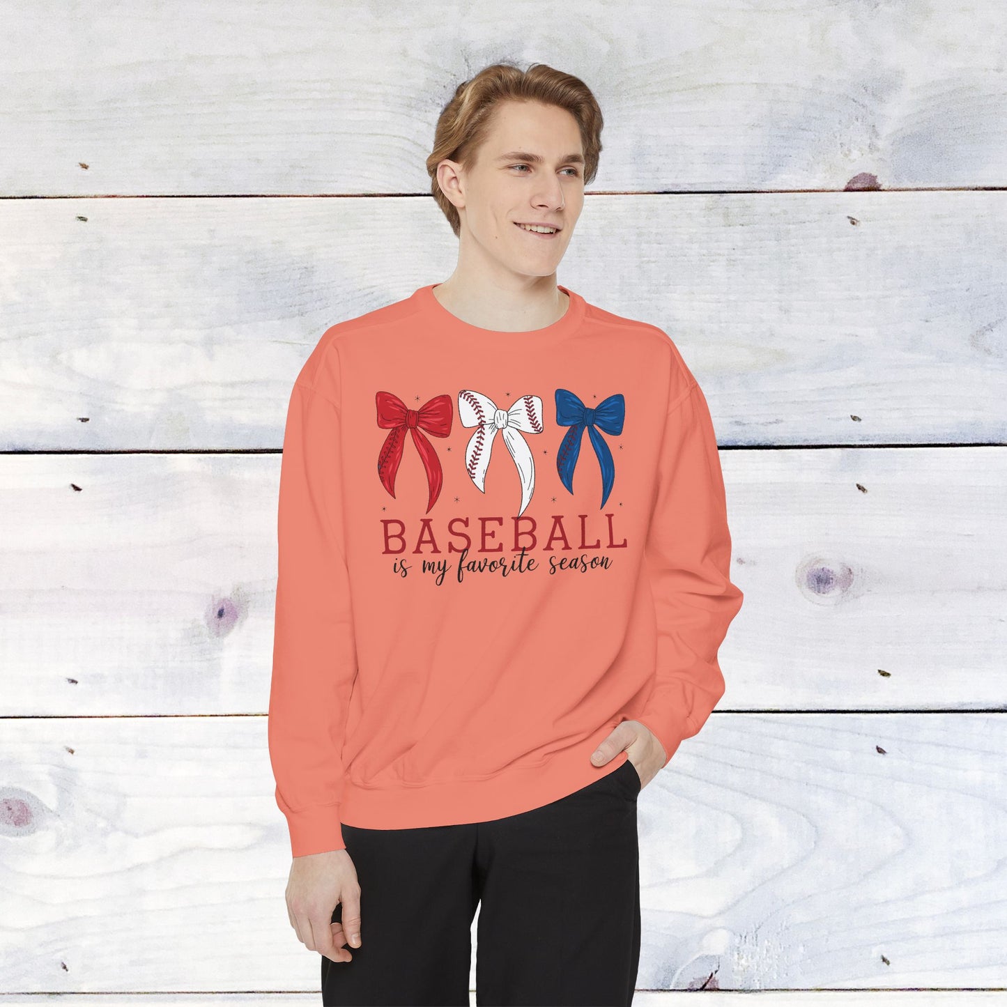 Baseball is my Favorite Season Comfort Color Sweatshirt