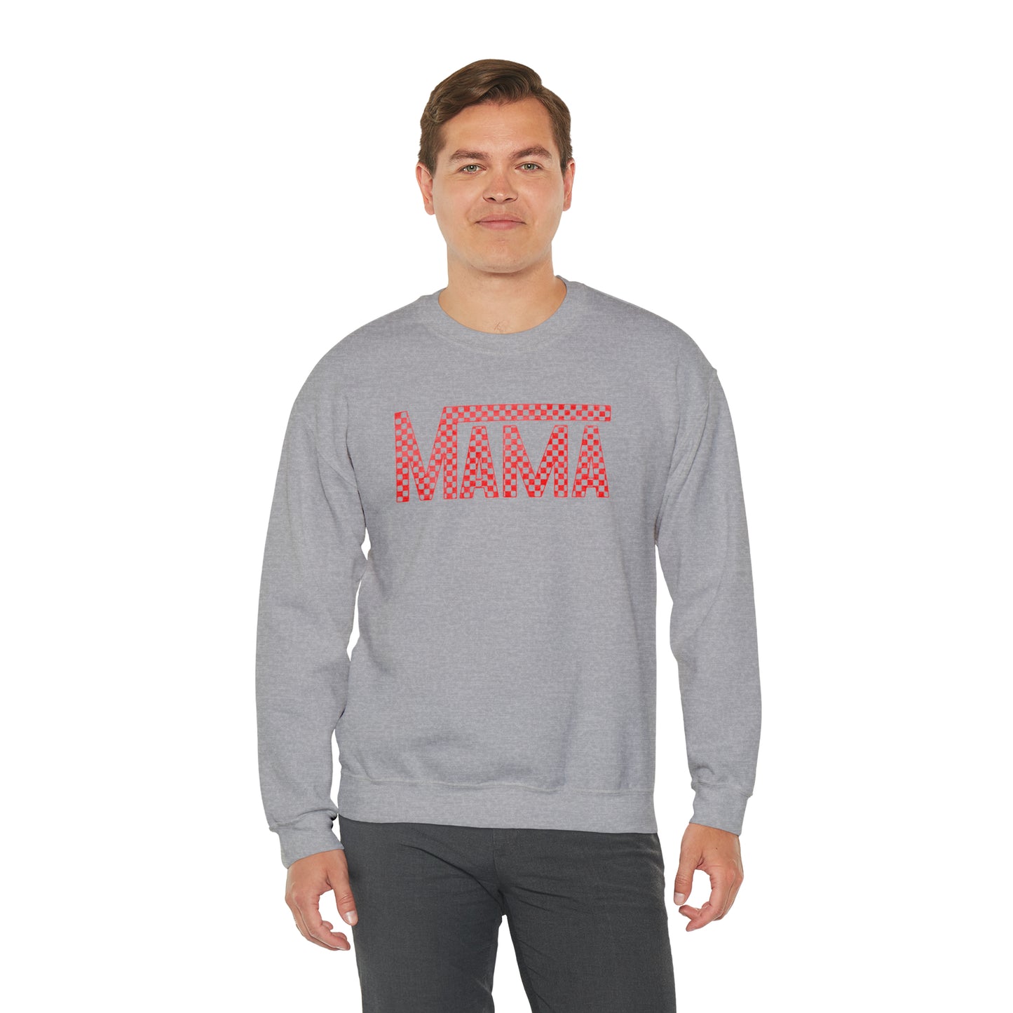 Red Mama Checkered Sweater