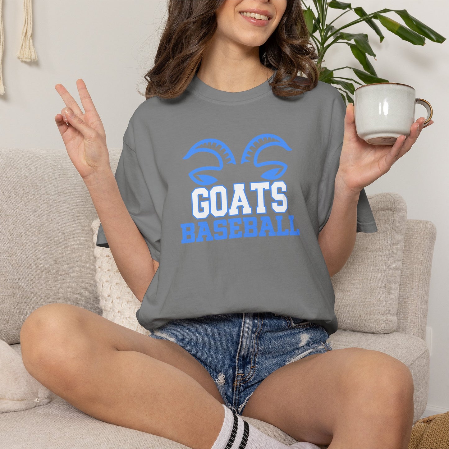 Goats Baseball T-Shirt — Comfort Colors Unisex