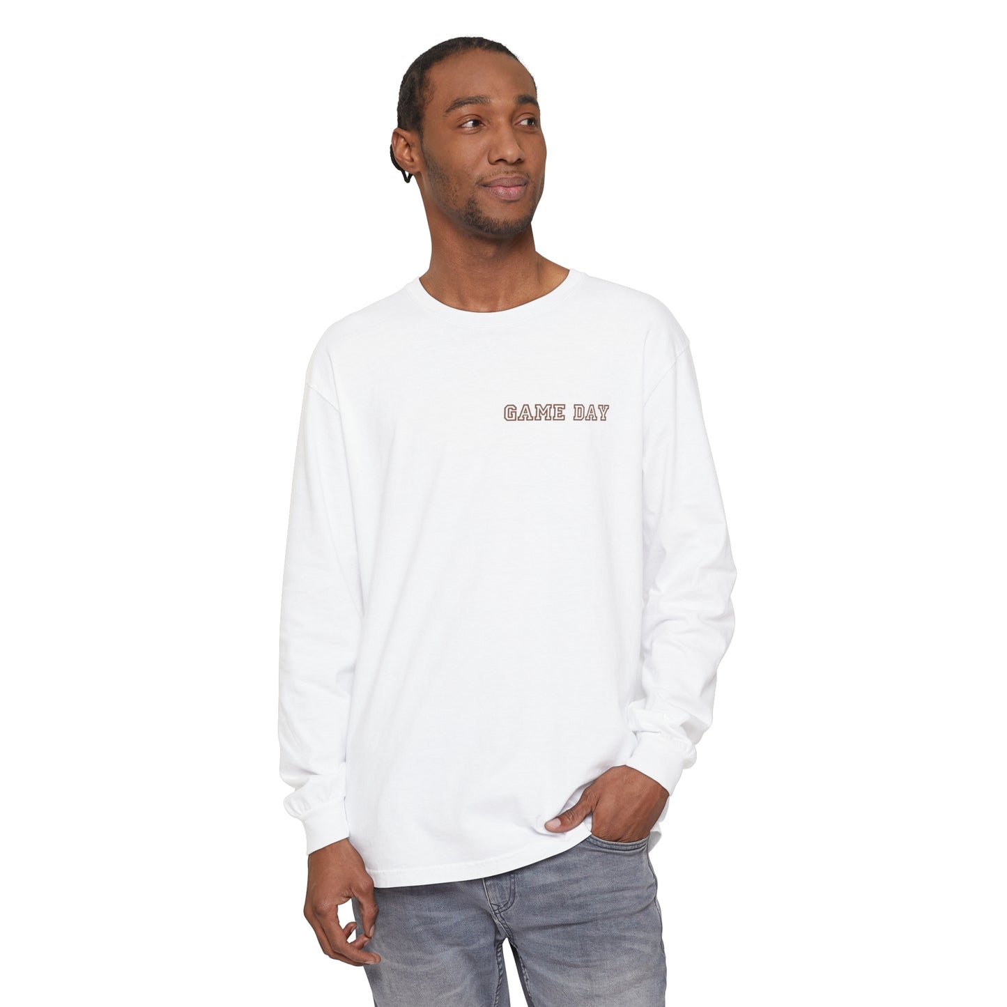 Football Mom Long Sleeve Comfort Colors T Shirt