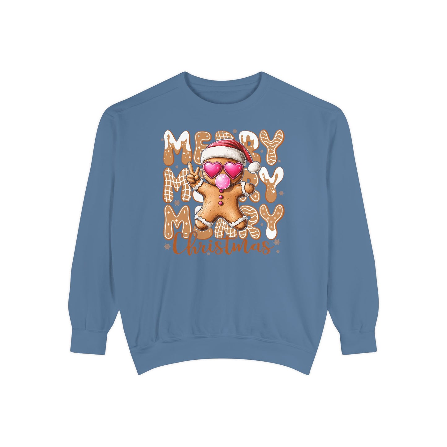 Merry Merry Gingerbread Man Comfort Colors Sweater
