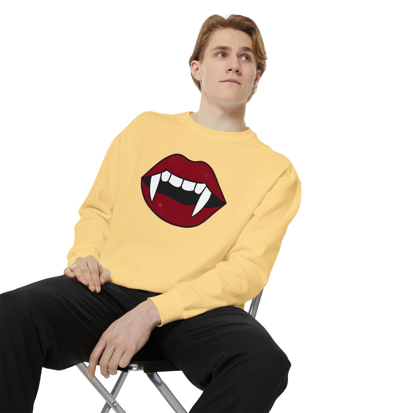 Vampire Fang Comfort Colors Sweater