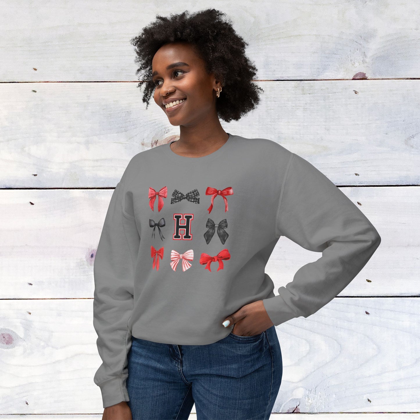 Heath Bow Comfort Colors Sweater