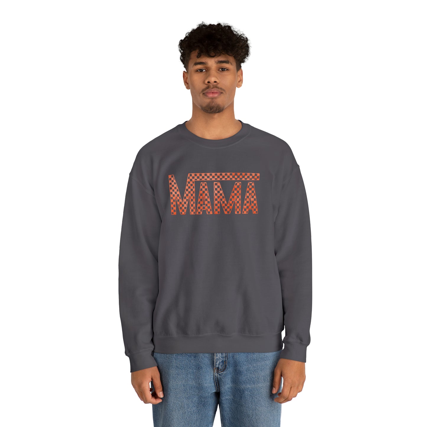 Orange Mama Checkered Sweater