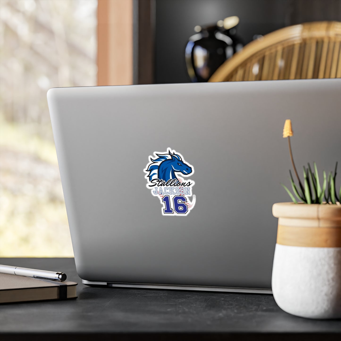 Stallions 16 Custom Vinyl Sticker