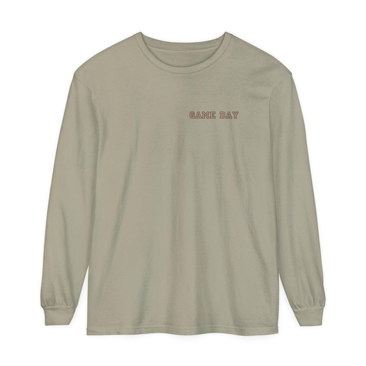 Football Mom Long Sleeve Comfort Colors T Shirt