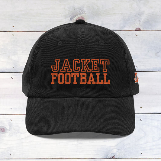 Custom Jacket Football Vintage Corduroy Cap -  Embroidery
