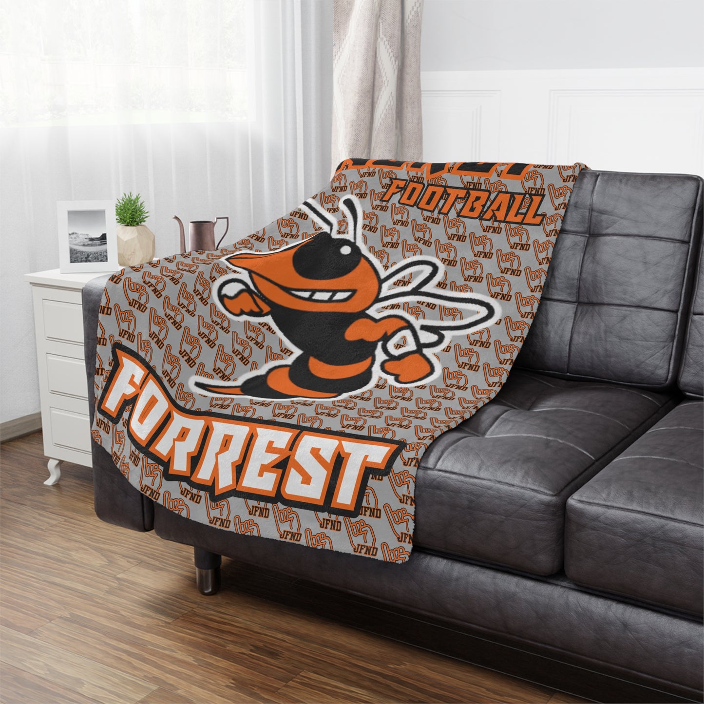 Jacket Football Custom Blanket - Forrest