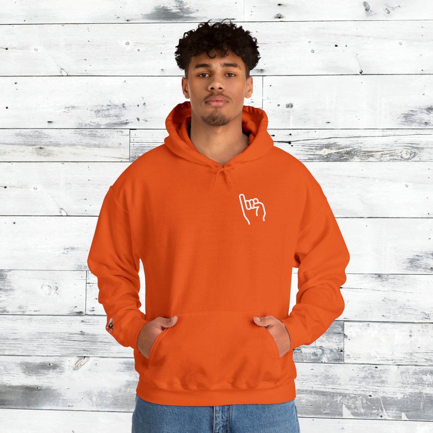 Jackets Stinger Hoodie Front - Yellow Jacket Sleeve/Cuff - Old School R back