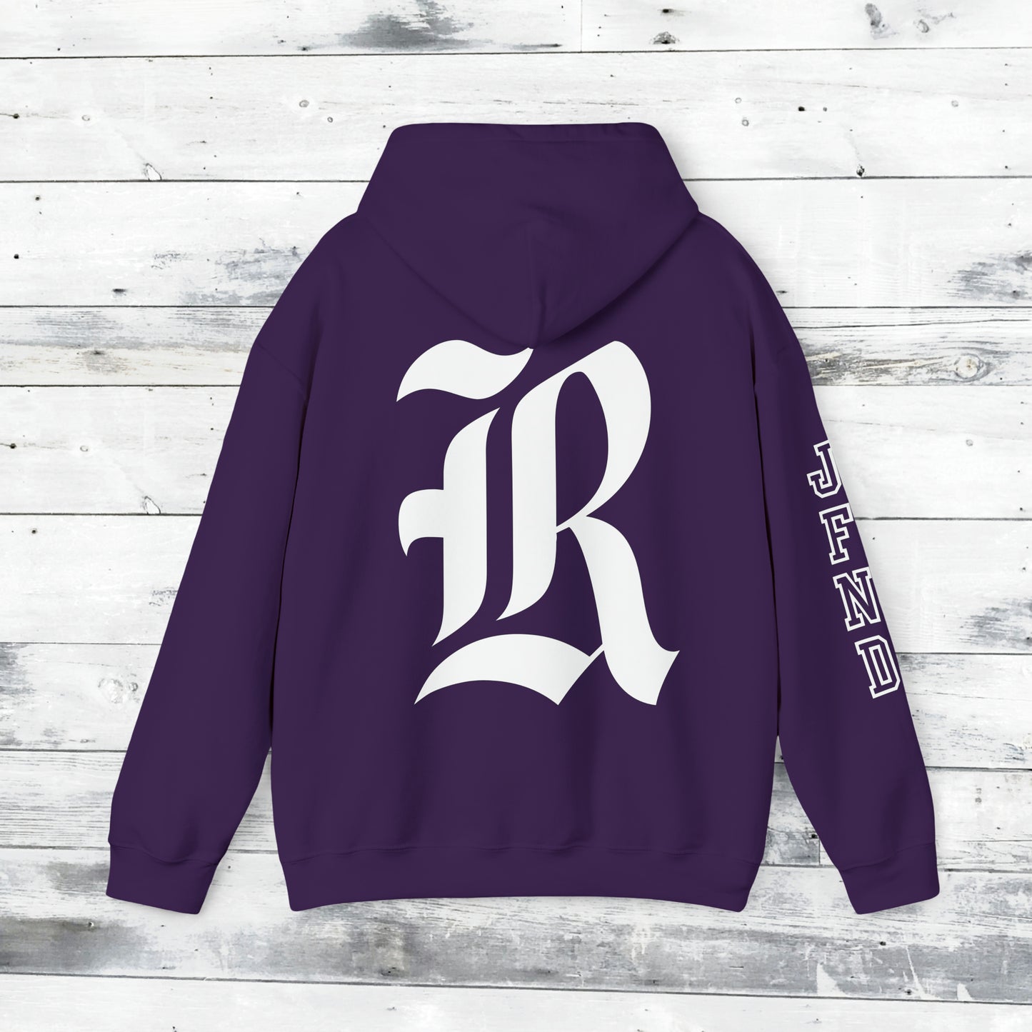 Jackets Stinger Hoodie Front - JFND Sleeve - Old School R back