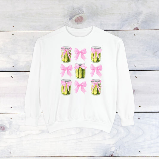 Pickles & Bows Adult Comfort Colors Sweatshirt