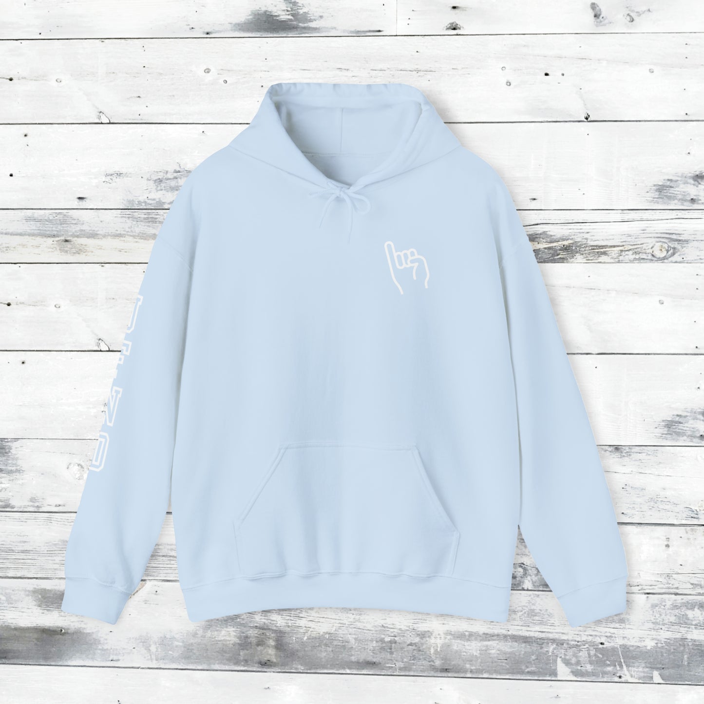 Jackets Stinger Hoodie Front - JFND Sleeve - Old School R back