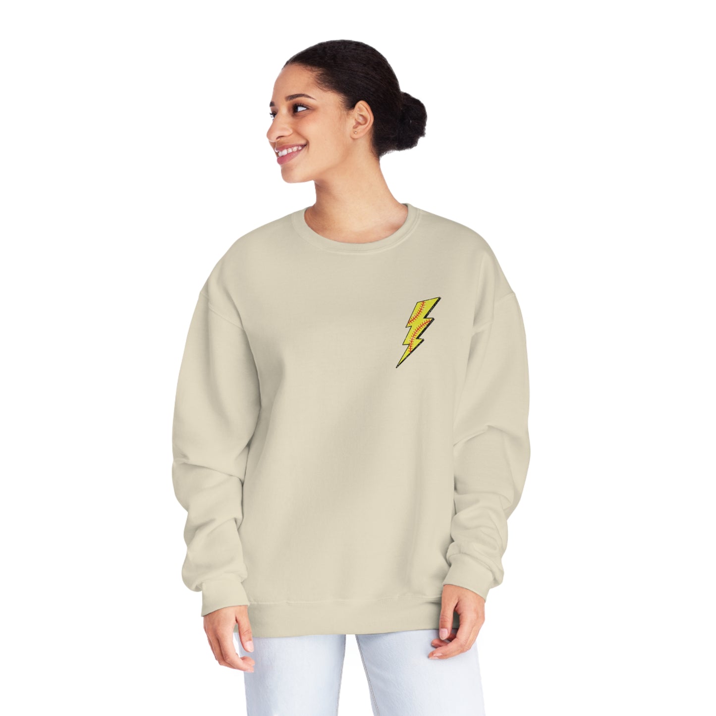 Softball Mama Sweater - White Text