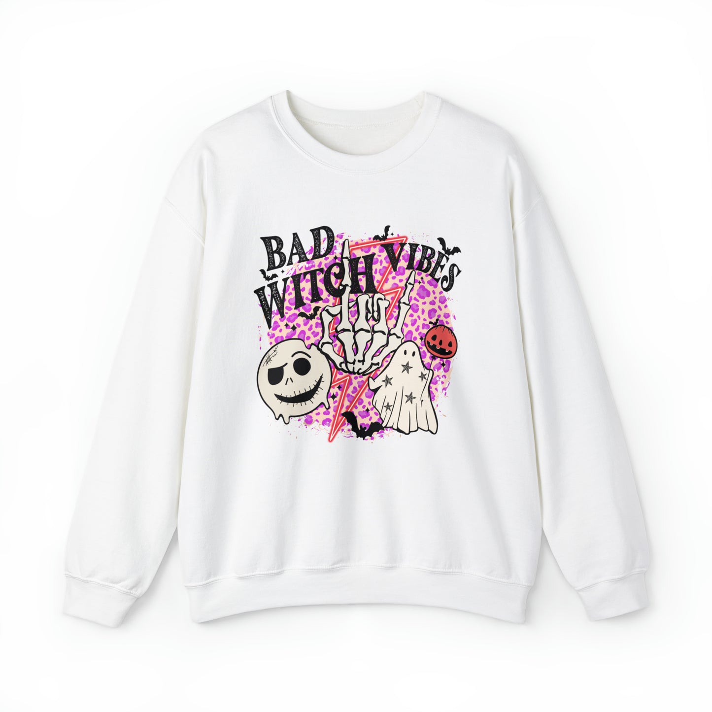 Bad Witch Vibes Front - Unisex Crewneck Sweatshirt