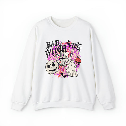 Bad Witch Vibes Front - Unisex Crewneck Sweatshirt