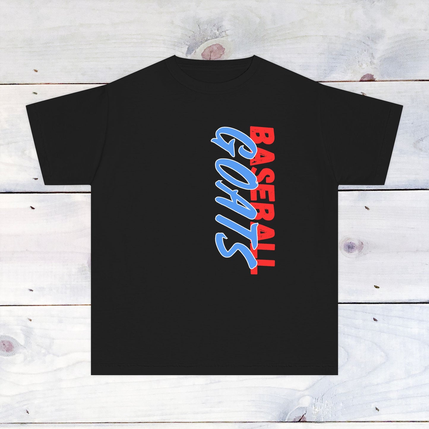 Youth GOATS Baseball Drip Tee -Comfort Colors