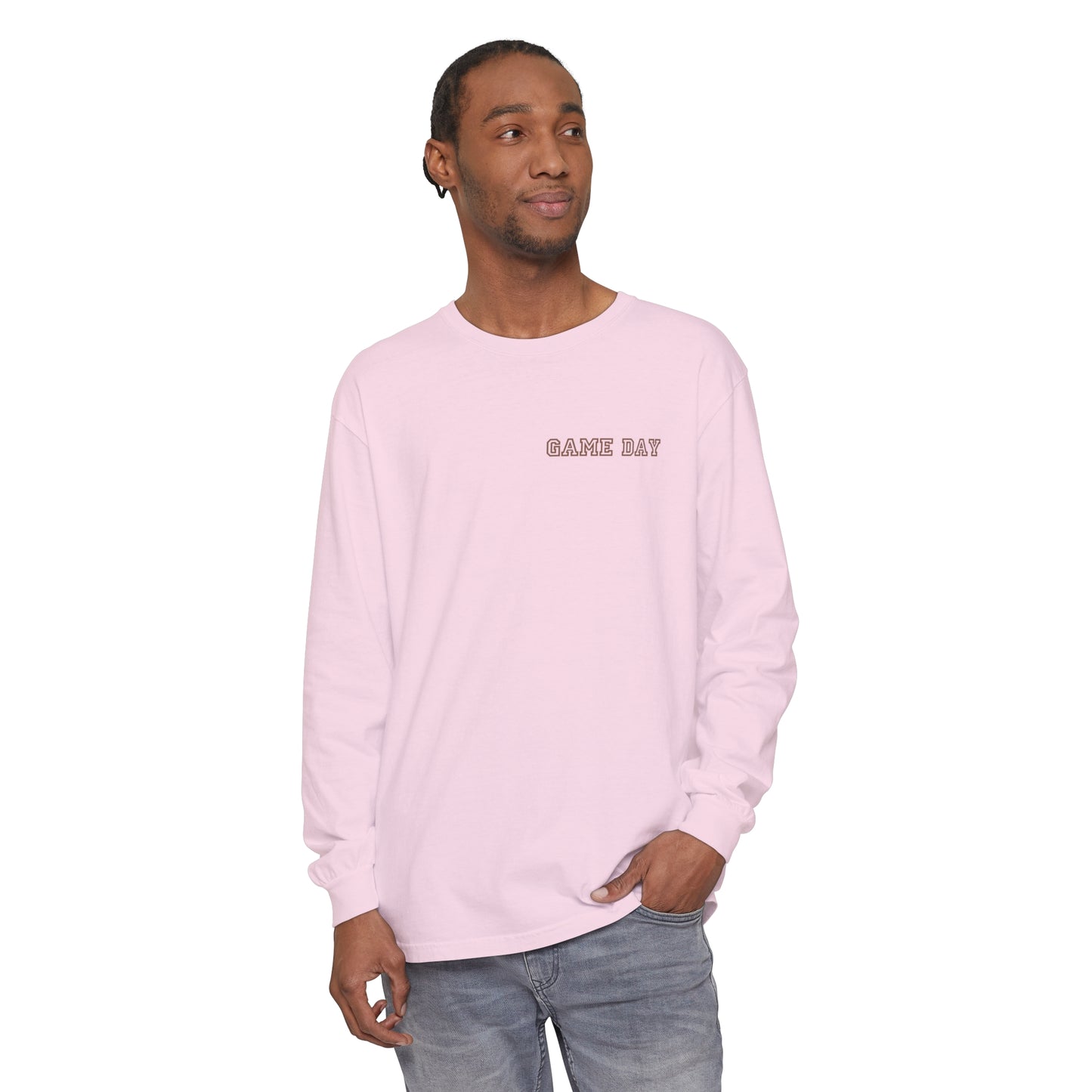Football Mom Long Sleeve Comfort Colors T Shirt
