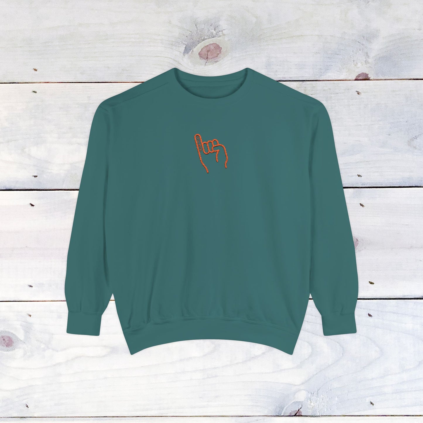 JFND Stingers Up Embroidery Unisex Comfort Colors Sweater
