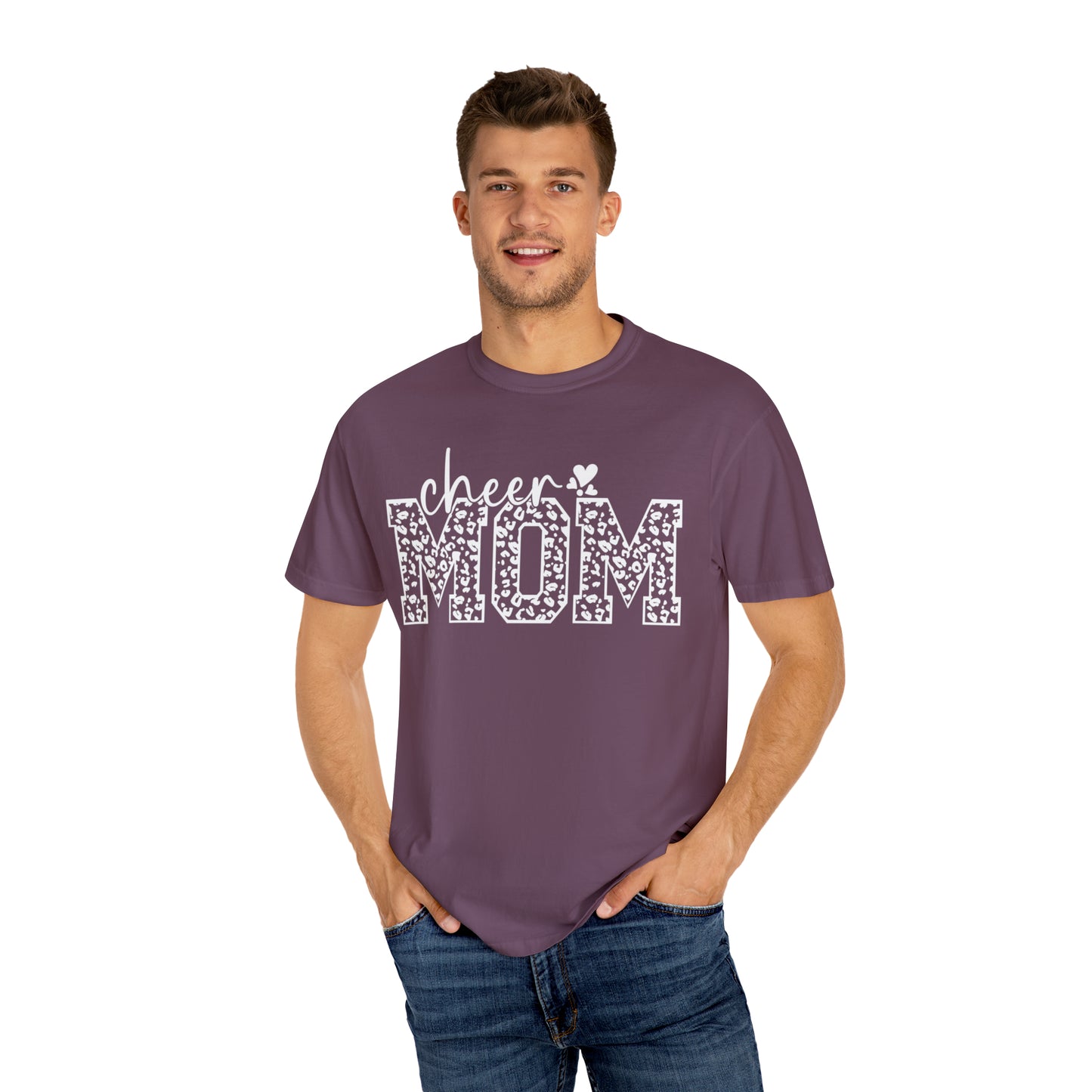 Cheetah Cheer Mom - Comfort Colors T