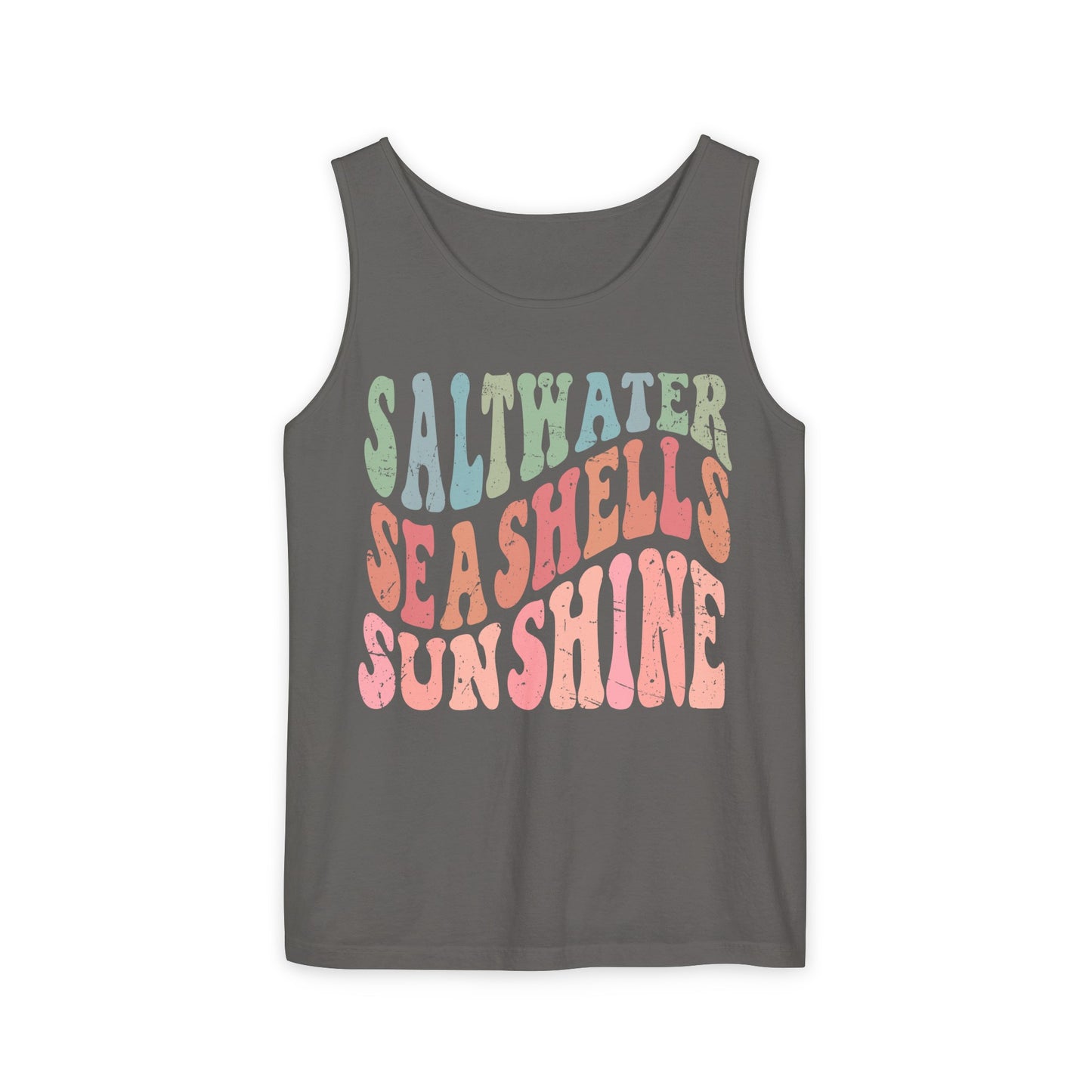 Saltwater, Seashells, Sunshine Tank - Comfort Colors