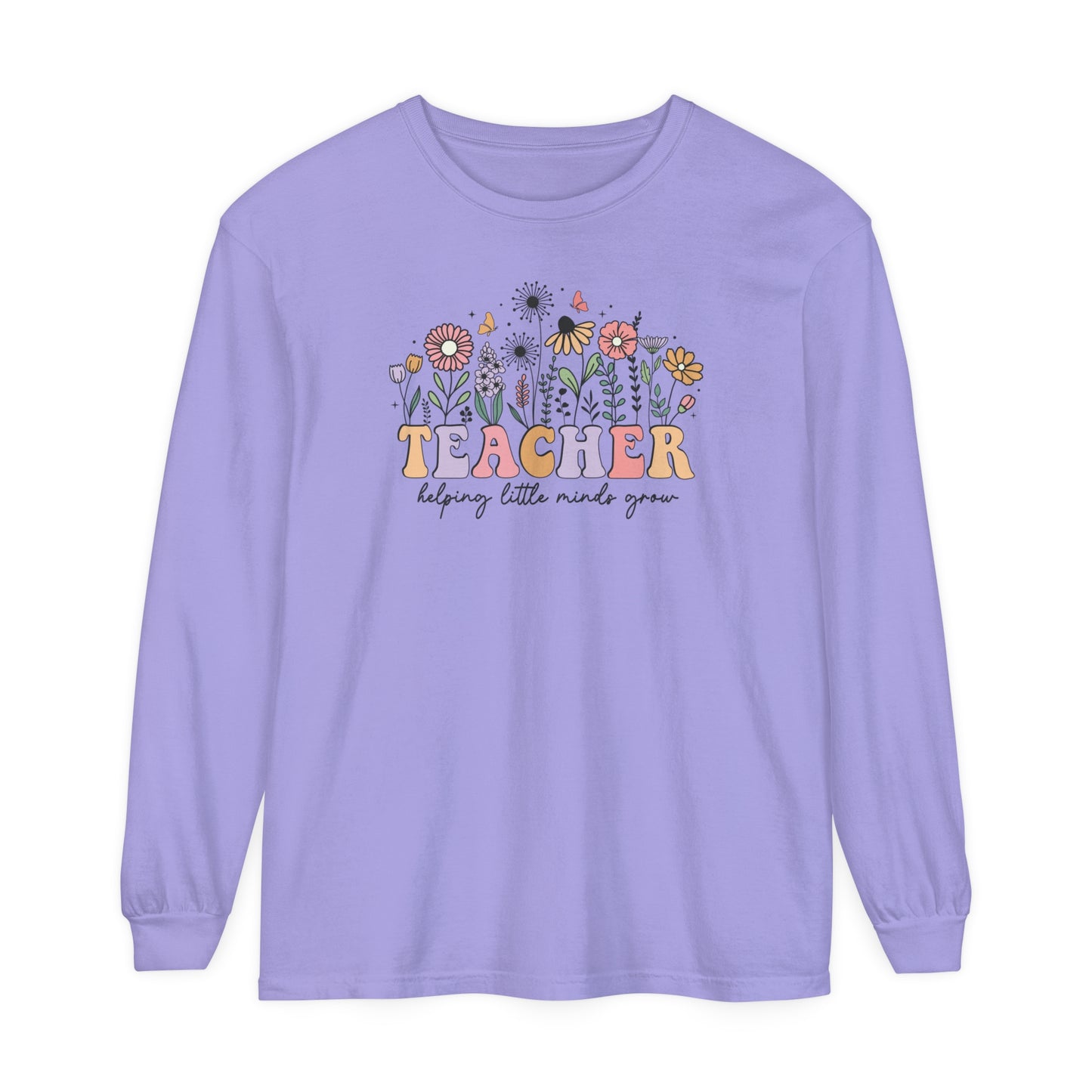 Teacher Long Sleeve Comfort Colors T-Shirt