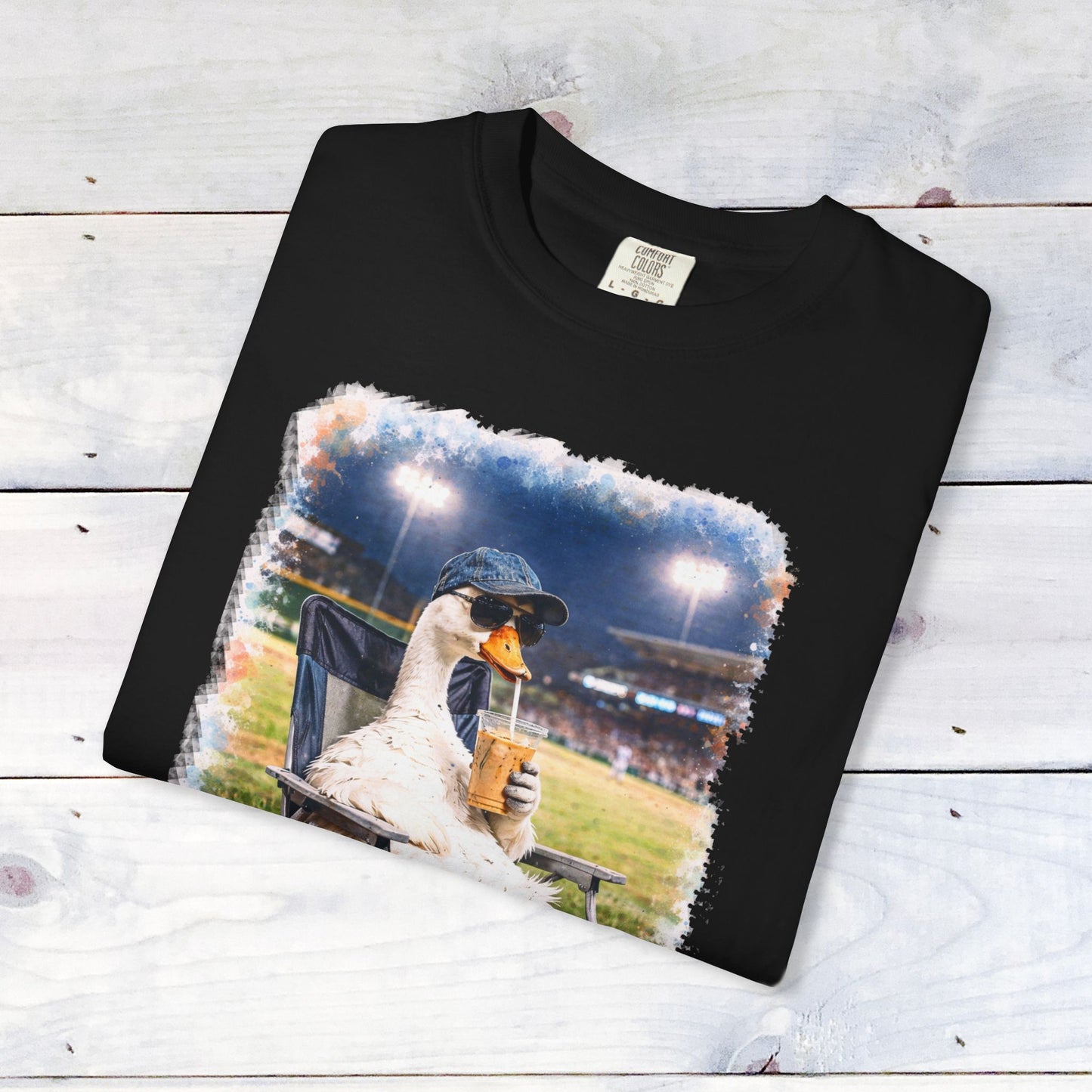 'I Live Here Now' Baseball Stadium Goose Comfort Colors Unisex T-Shirt