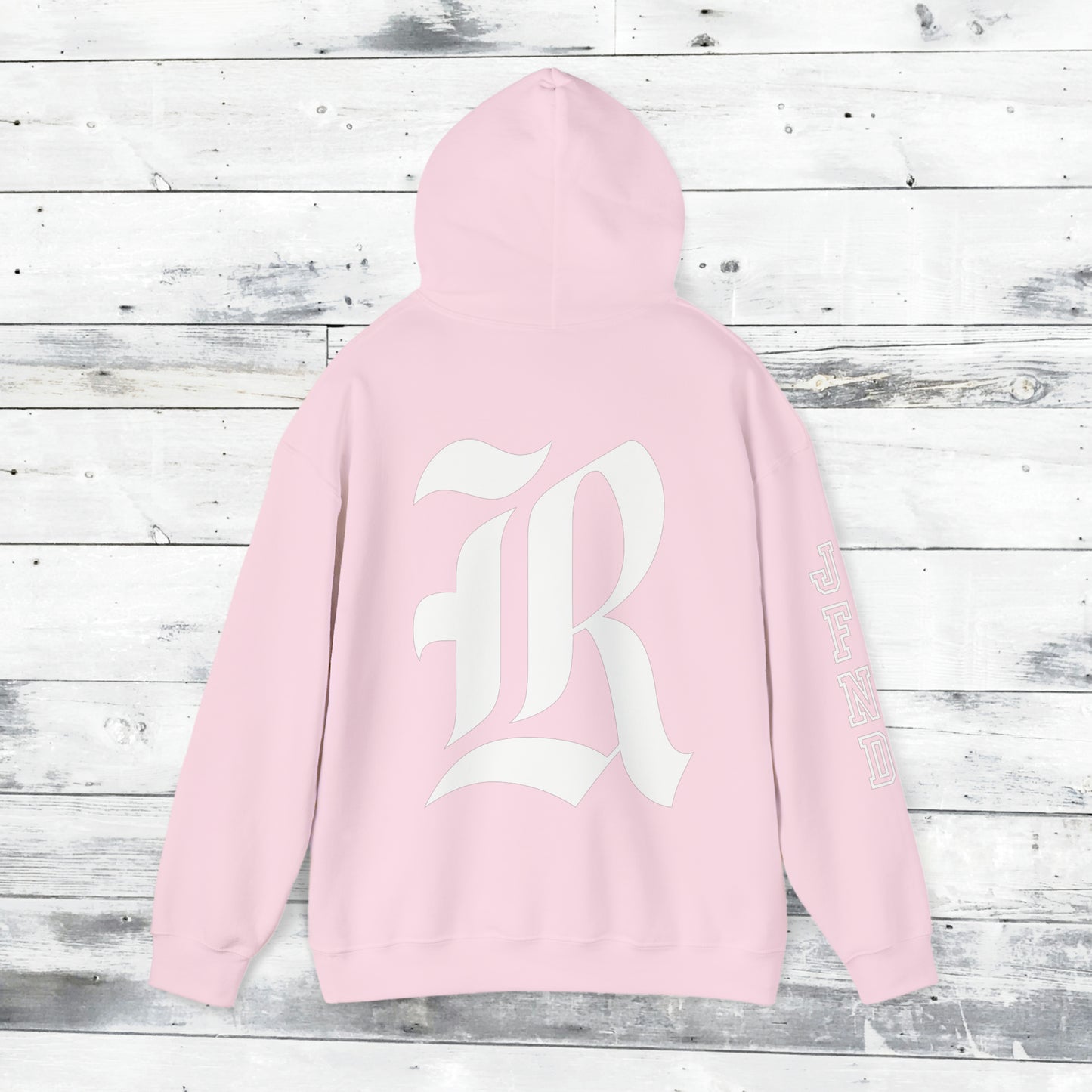 Jackets Stinger Hoodie Front - JFND Sleeve - Old School R back