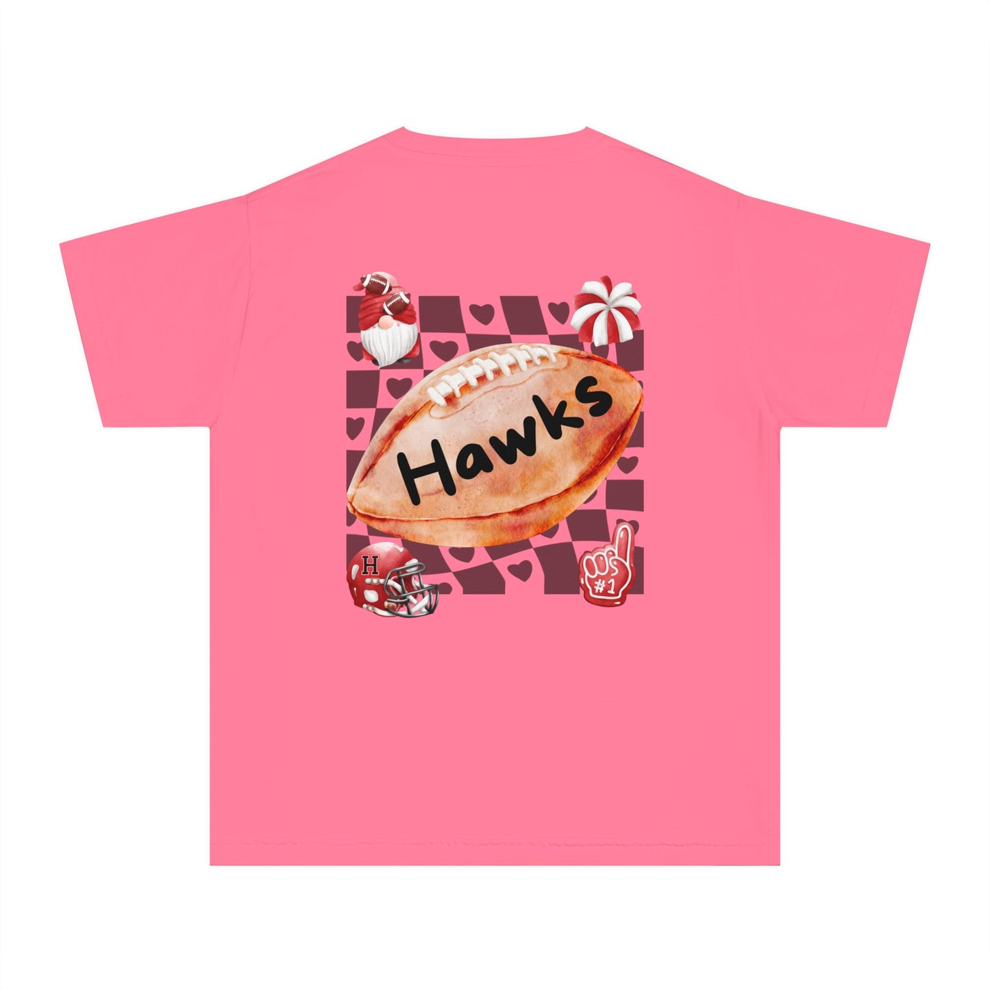 Youth Fun Hawks Cheer Tee