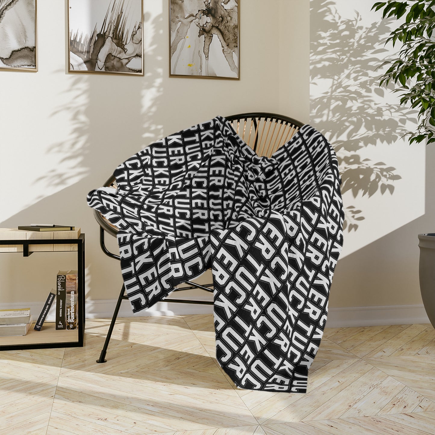 Custom Tucket Blanket Black 1