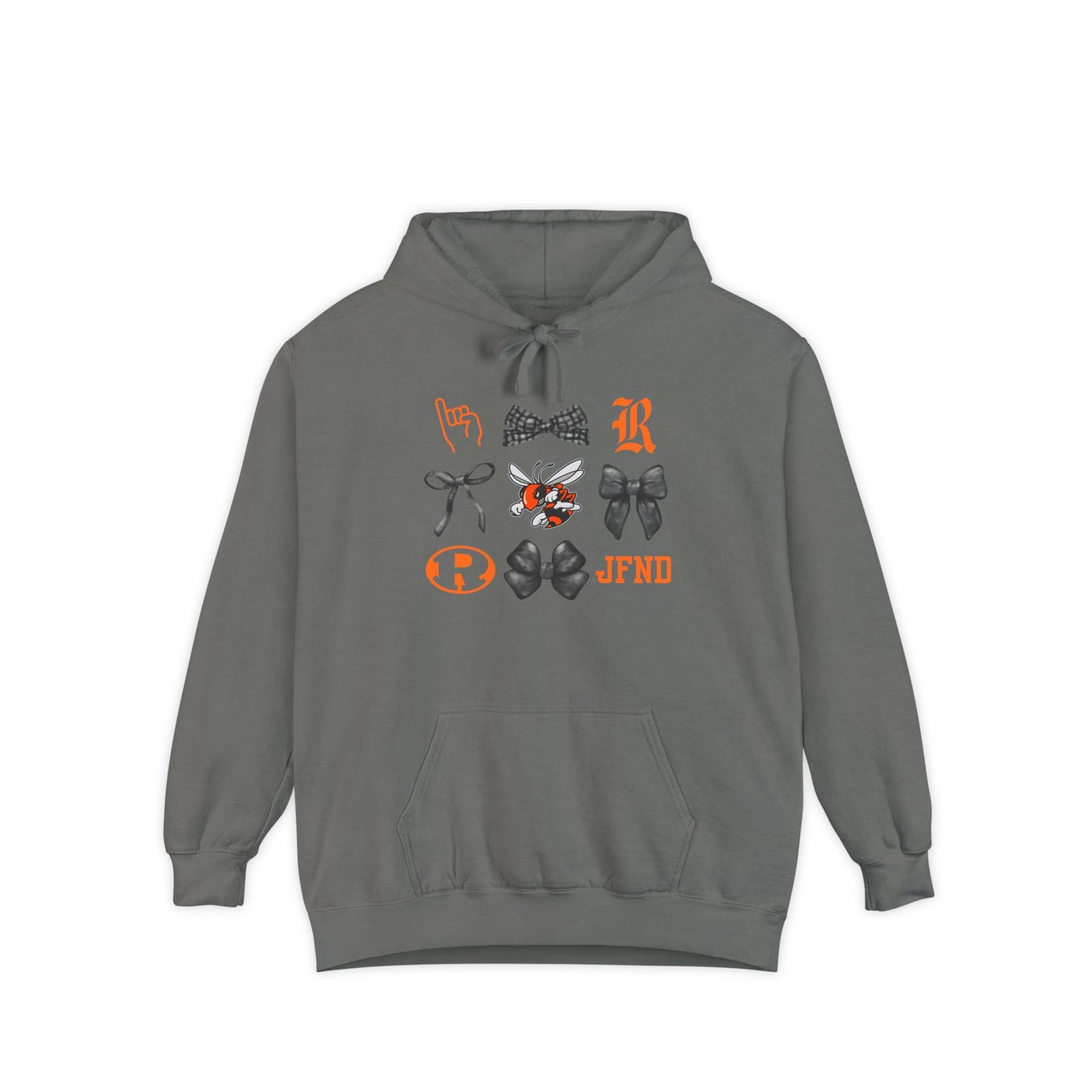 Jackets Faves & Bow Comfort Color Bow Hoodie