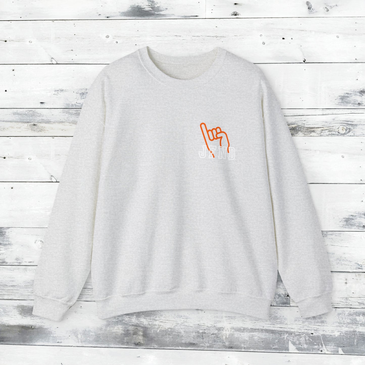JFND front and Yellowjacket back Sweater
